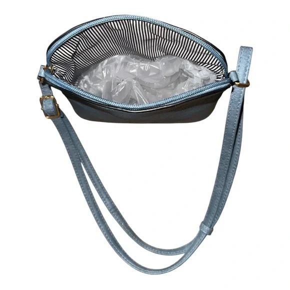 Medium Crossbody Bag, Shoulder Bag with Tassel - Blue - Picture 4 of 5